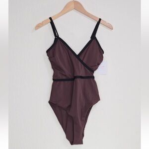 Andie The Cove One Piece Swimsuit Cacao Size S TALL NEW